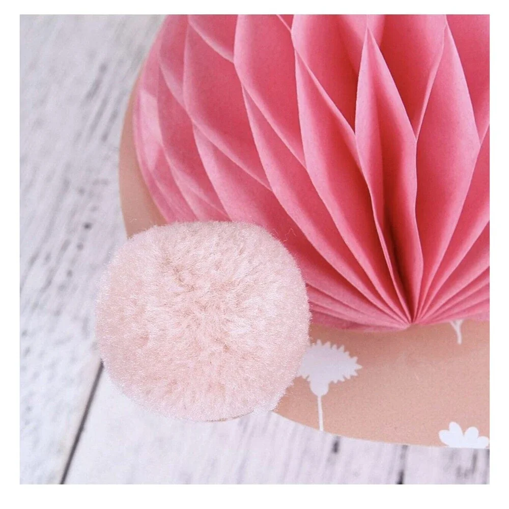 Easter Bunny Decoration for Home Rabbit with 3D Honeycomb banner sticks Set kids